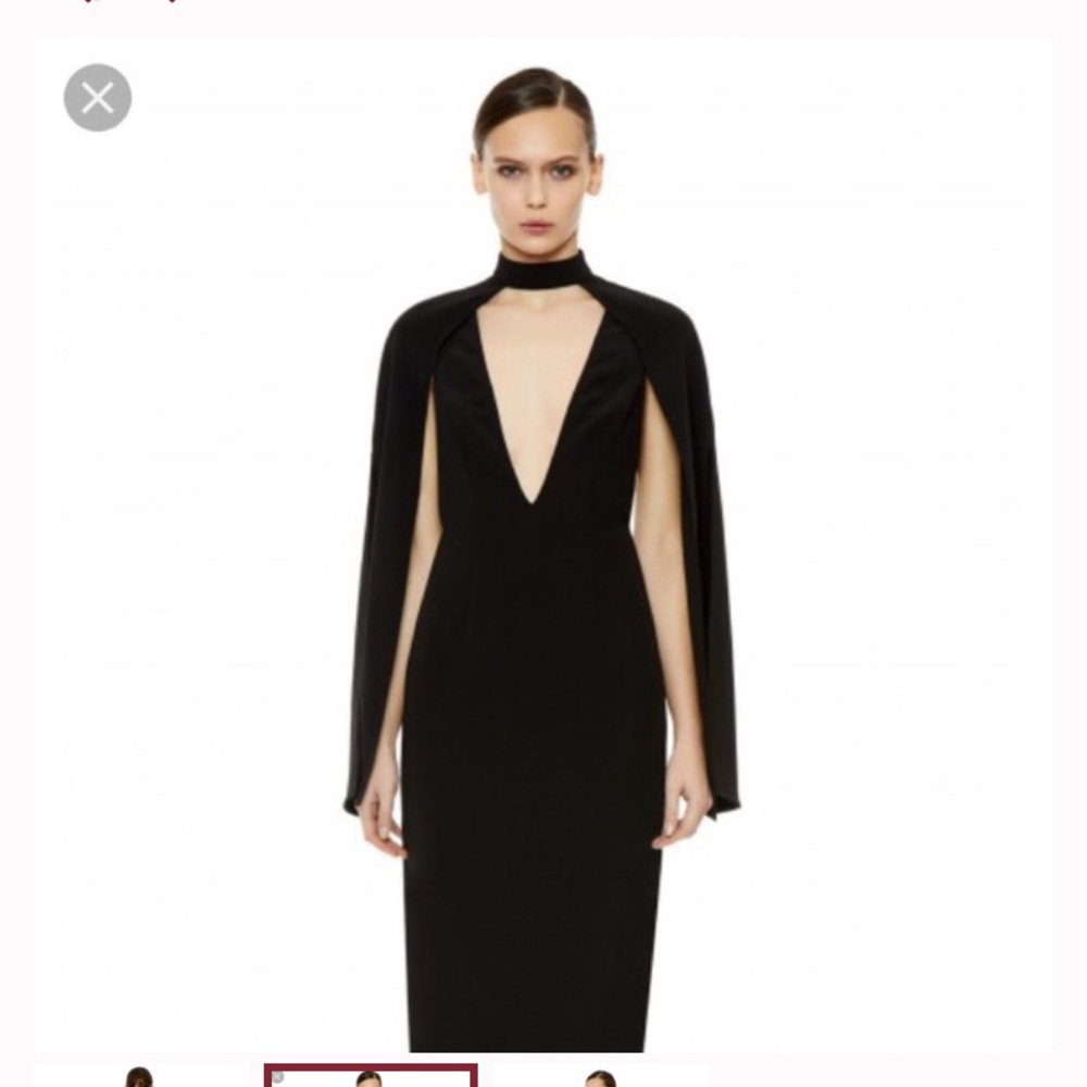 AQAQ formal black maxi dress